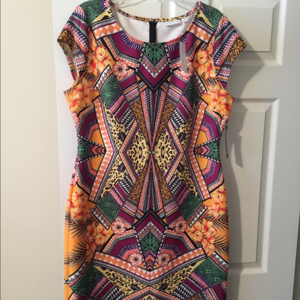 Midi Scuba Sheath Dress